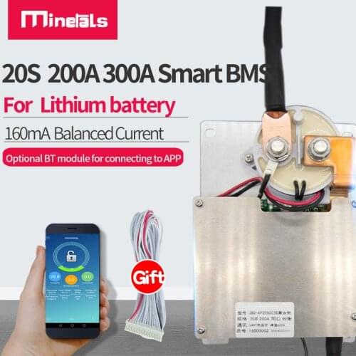 20s bms built-in bluetooth 60v LFP4 72V Li-ion lithium ion battery pack Charge and discharge protection smart BMS