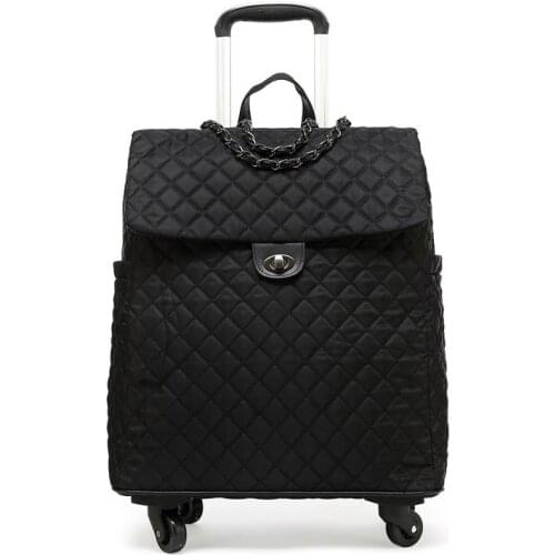 Women fashion travel trolley bag girls universal wheel 20 inch boarding waterproof suitcase bag portable trolley luggage bag