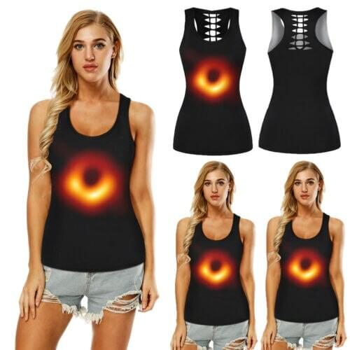 Womens Vest Workout Tank Top T-shirt Sport Gym Clothes Fitness Tank Shirt