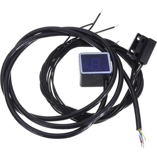 ZSDTRP Universal Motorcycle Digital Blue LED Display Gear Indicator Shift Level Sensor Motorcycle Gear Display
