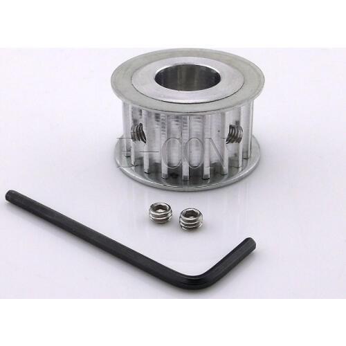 1pcs HTD5M20 Timing Pulley 20teeth Synchronization Alumium Bore 5/6/6.35/10/12/12.7/14/15/16/17mm Teeth Width 16mm for Motor