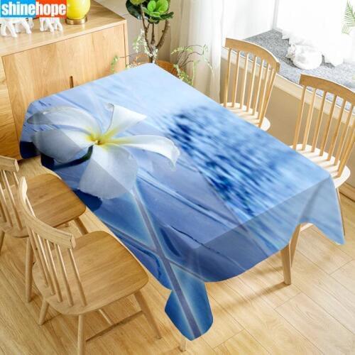 1pcs 3D Wedding Tablecloth Bouquet Table Table Cloth Plumeria Flowers Table Cloth Birthday Party Dinner for Home Decortion