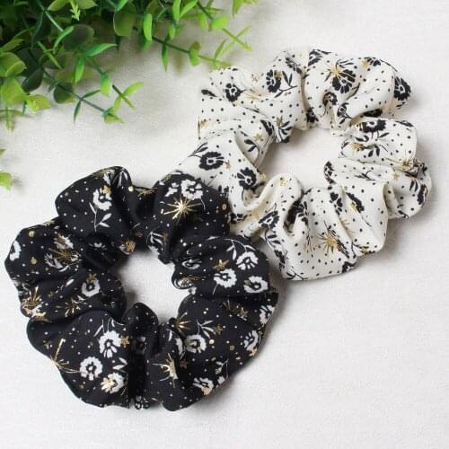 2Pack Shiny Star Hair Scrunchies lot for Women Elastic Rubber Hair Bands Girl Ponytail Holder Hair Ties Ropes Hair Accessories