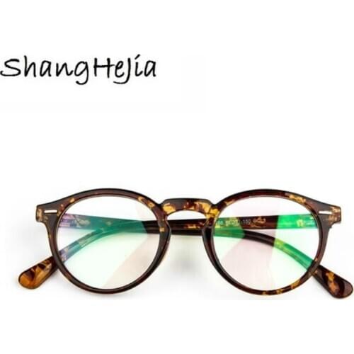 2021 Fashion Women Glasses Frame Men Eyeglasses Frame Vintage Round Clear Lens Glasses Optical Spectacle Frame