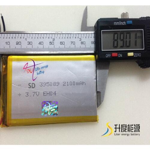 405090 li-Tablet polymer battery rechargerable Tablet 3.7v 2100mah cheapest square 2600mah SD395089 2100