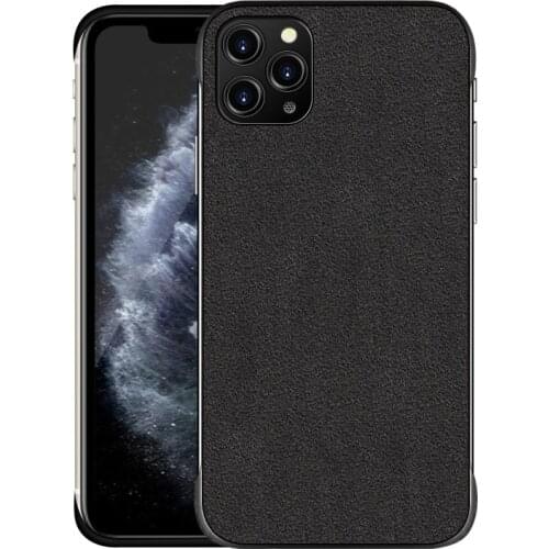 ALCANTARA Mobile Phone Case For iPHONE 11 Pro XS MAX XR X 7 8 Plus Luxury Business Artificial Leather Rimless Anti-fall Cover