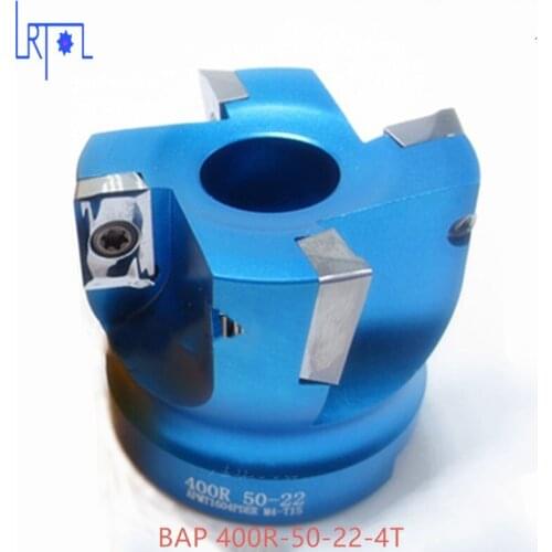 BAP400R-50-22-4T for Aluminium Visage Fraise Outils Pour CARBIDE Inserts Convient Pour NC/CNC Machine face milling cutter