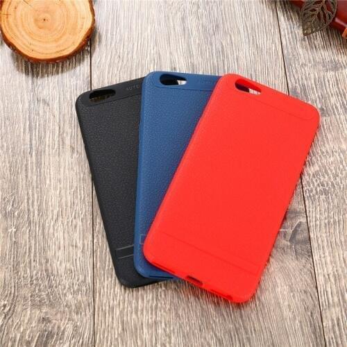 Oppo A37 A59 A39 A71 A77 A83 Case Colored Leather Skin Grain Soft Silicone TPU Gel Soft Back Cover Case for Oppo A59 A39 A77 A83