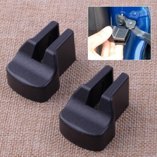 CITALL 1 Pair Black ABS Plastic Car Door Check Arm Cover Trim Fit For Ford Mustang 2015 2016 2017 2018 Accessories