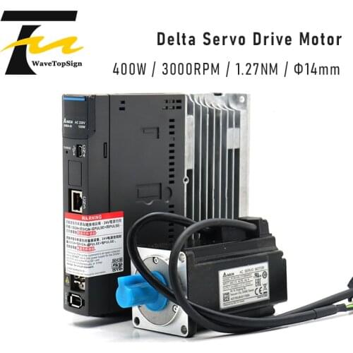 Delta Servo Motor ASD-A3-0421-L+ECM-A3L-CY0604RS1 400W 3000RPM 1.27NM