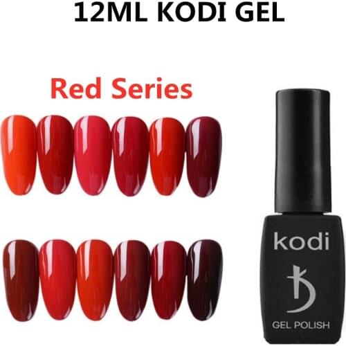 Kodi gel 12ml Wine Red UV Gel Nail Polish Hybrid Varnish All For Manicure Semi Permanent Pure Gel For Nail Art Polish Gel