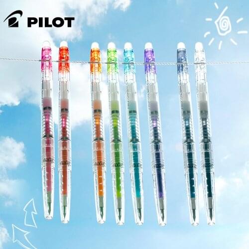 1pcs PILOT Frixion LFBS-18UF Press To Wipe The Hand Account Gel Pen 0.38mm Transparent Temperature Control for Students