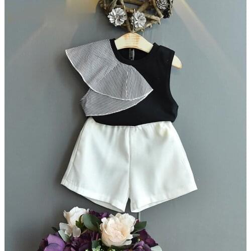 2Pcs Girls Clothing Sets Kids Casual Suit Fashion Top Skirts Pants Children Summer Outfits for 2-7Years Children Spring New Sets