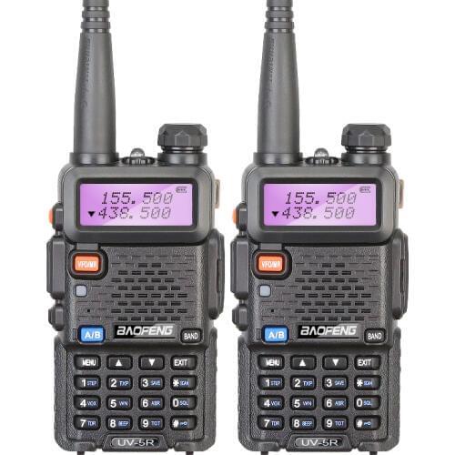 Best Selling Good Quality 2PCS 5W Dual Band VHF UHF Ham Professional 2 Way Radio Free Headset