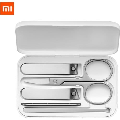 Xiaomi mijia 5pcs/set Manicure Nail Clippers Pedicure Set Portable Travel Hygiene Kit Stainless Steel Nail Cutter Tool Set New
