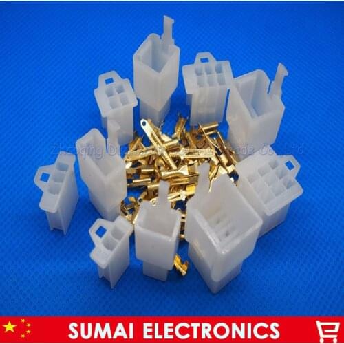 Sample,2 X 5 types 2.8mm 2&3&4&6&9 Way/pin Electrical Connector Kits(2 sets* 2/3/4/6/9 Pin) for Motorcycle Car ect