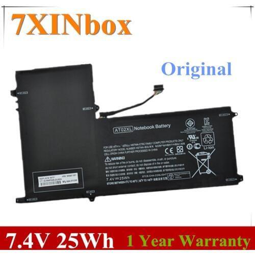 7XINbox 7.4V 25Wh Original AT02XL Laptop Battery For HP Elitepad 900 G1 Table HSTNN-C75C HSTNN-IB3U AT02025XL D3H85UT HSTNN-DB3U