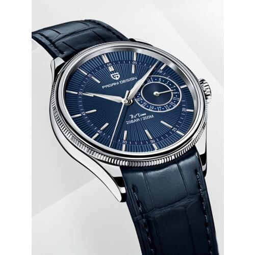 2021 New PAGANI DESIGN Luxury Quartz Watch for men Mechanical travel time Wrist Watch men Leather 20 Bar waterproof Japan VH65