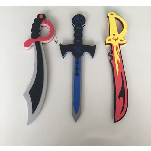 Pirate EVA Sword Anime Cosplay Weapon Environmental Soft Material Foam Toys Kids Halloween Festival Birthday Gifts