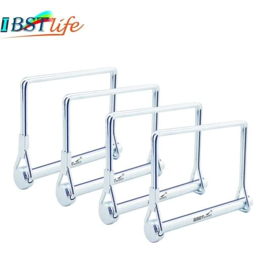 4PCS Spring Carbon Steel Square Shaft Locking Lock Pin Safety Coupler Retainer Farm Trailers Wagons Lawn Garden Auto Car Trailer