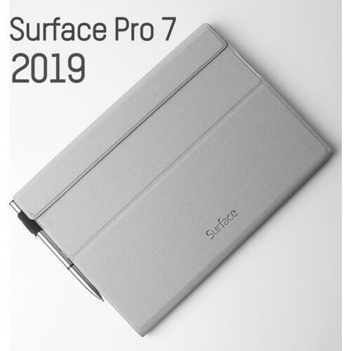 Luxury PU Leather Folio Stand FLip Case Cover for Microsoft Surface Pro 7 2019 /Pro6 2018 Auto Sleep/Wake up with Pen holder