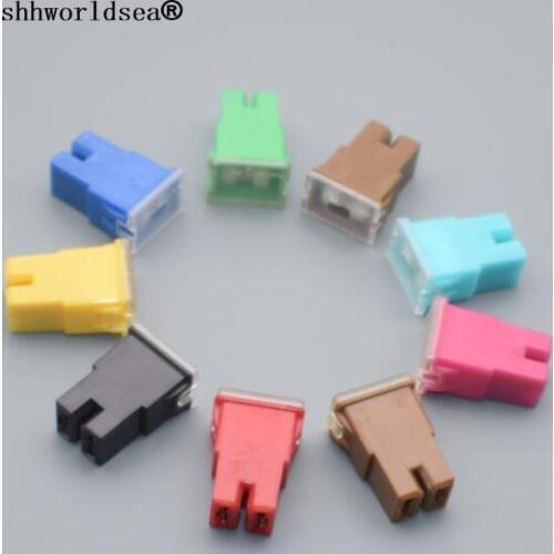 Shhworldsea 2PCS Car truck square Interpolated insurance chip 20A 30A 40A 50A 60A 80A 100A large fuse box dedicated multicolor
