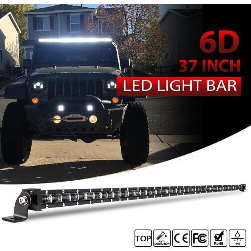 CO LIGHT 6D Super Slim Led Light 4x4 Offroad Bar Single Row 37inch 180W for SUV 4X4 ATV Off Road Trucks LED Work Light 12V 24V