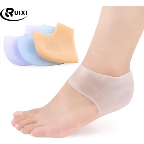 Moisture Gel Silicone Heel Protectors Socks Pedicure Moisturizing Feet Pain Relief Heels Foot Health Care