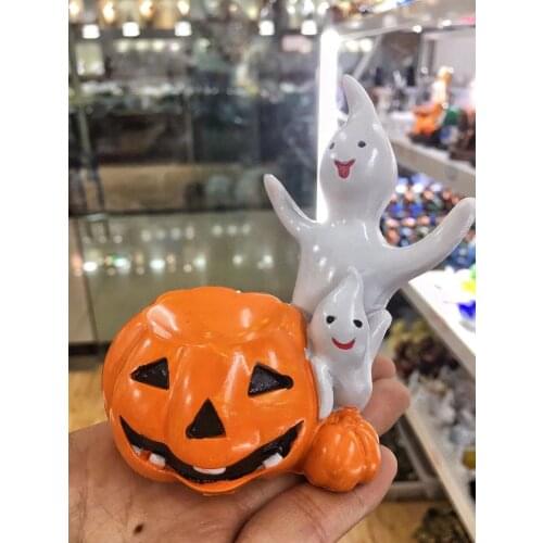 High quality crystal ball base the pumpkin fairies sculpture synthetic resin crafts home decor decorative sample room