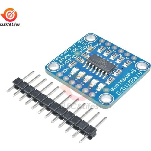 1Pcs Standalone AT42QT1070 5 Key Conductive Pad Capacitive Touch Sensor Module Breakout Board DC 1.8V-5.5V For Arduino