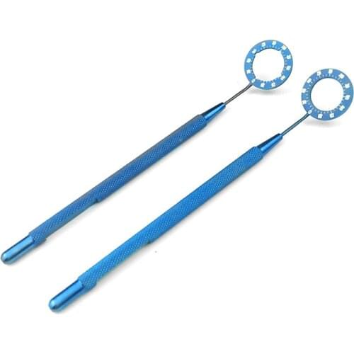 1pcs Mendez degree gauge Rings tweezer ophthalmic forceps eye tools