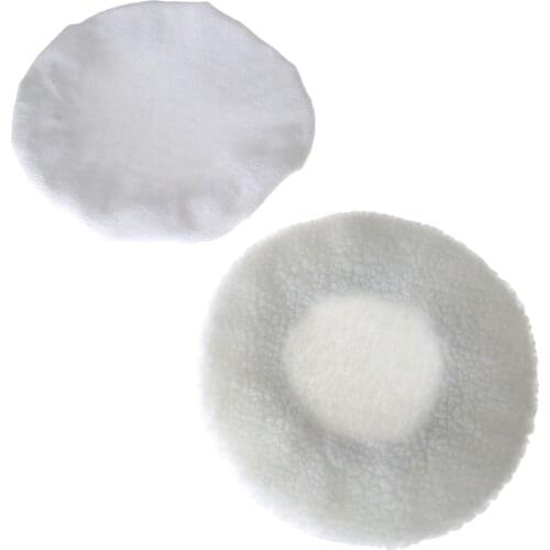 2Pcs/1pair Buffer Grinding Polishing Pad Microfiber Bonnet Polishing Pad For 9 & 10inch Car Paint Care Waxing Polishing Wheel