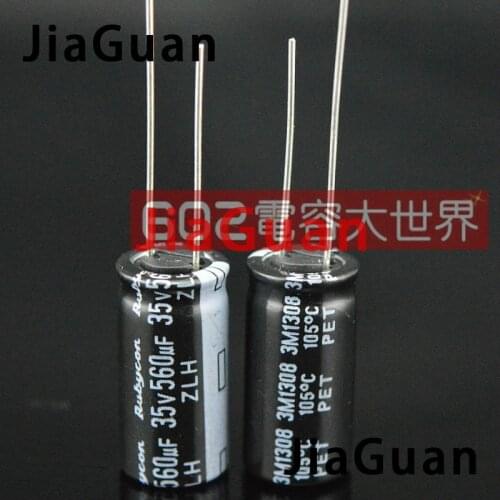 20PCS NEW RUBYCON ZLH 35V560UF 10x20mm 105 degrees 560UF/35V high frequency low resistance and long life zlh 560uf 35v