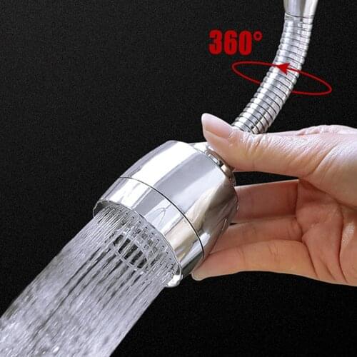 3 Modes 360°Rotatable Bent Water Saving Kitchen Fauce Aerator Extended Hose Faucet Nozzle Bubbler Kitchen Faucet Head New