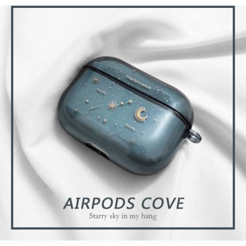 Cute Space Planet Earphone Case For Airpods Pro Star Moon Starry Sky Luxury Soft TPU Cover for Airpods Air pods 2 Earphone Cases