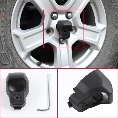 Black ABS Rear View Reversing Backup Camera Cover ForJee Wrangler JL 2018-2019 Car parts