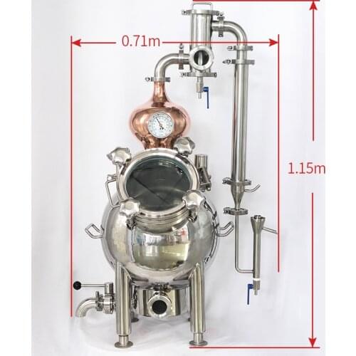 42L HOOLOO Gourd Distiller Brewer Whisky Brandy Vodka Rectification Distillation Machine Brewing Equipment