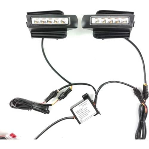 Daytime Running Light Front Bumper Driving Fog Lamp Daylight Headlight for Toyota Prado 120 LC120 GRJ120 2003-2009