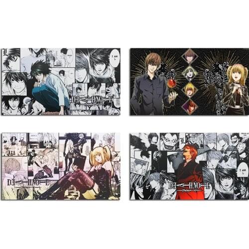 HD Classic Japanese Anime Death Note Family Wall Decoration Prints Wall Stickers Art Collage Style Bar Childrens Room Poster