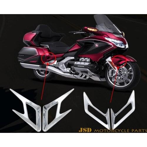 Chrome plating is suitable for Honda Gold Wing GL1833 GL1800 2018 2019 2020 side panel vent trim strip and front fender vent tri