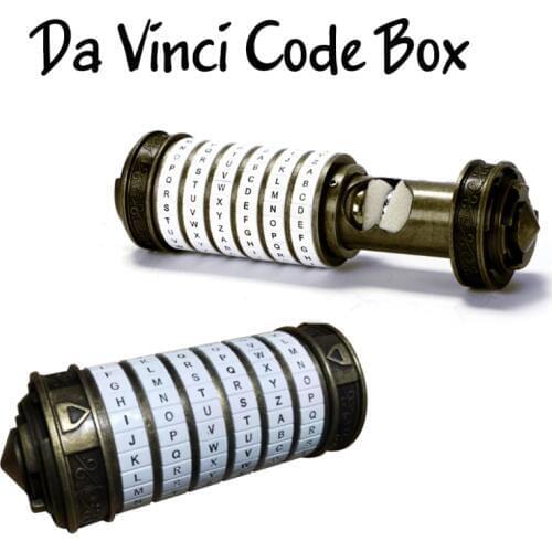 Classical Da Vinci Code Lock Romantic Valentines Day Gift Metal Cryptex Locks Password Escape Chamber Props Wedding Favor Gifts