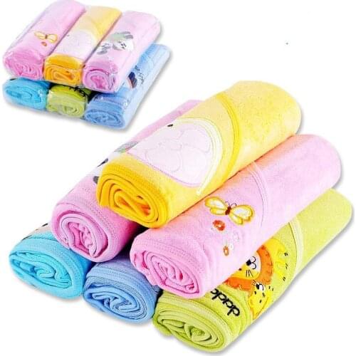 3 Pcs/set Hooded Baby Bath Towel Set Newborn Baby Blanket&Swaddling Baby wipes Kids Beach Towels Children Swim Tower
