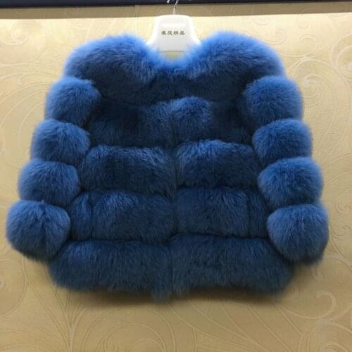 Hot sale real natural fox fur coat fashion real fox fur jacket short winter fox fur outerwear rea natural fox fur coats