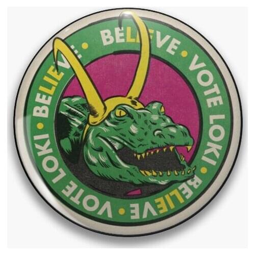 Loki Croki Alligator Soft Button Pin Badge Cartoon Fashion Decor Creative Brooch Collar Cute Lapel Pin Jewelry Clothes Gift