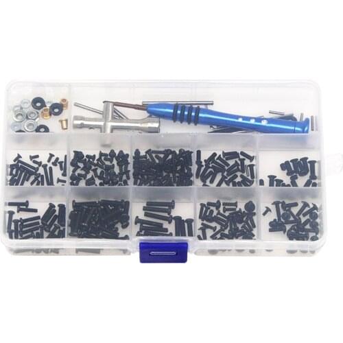 Repair Supplies RC Car Tools Kit Cross Screwdriver Accessories Flat Head Screws Toys With Box Hex Wrench For Wltoys 1:14 144001