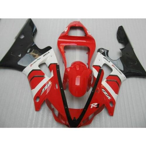 Motorcycle Fairing kit for YAMAHA YZFR1 00 01 YZF R1 2000 2001 YZF1000 yzfr1 ABS Red white black Fairings set+gifts YH29