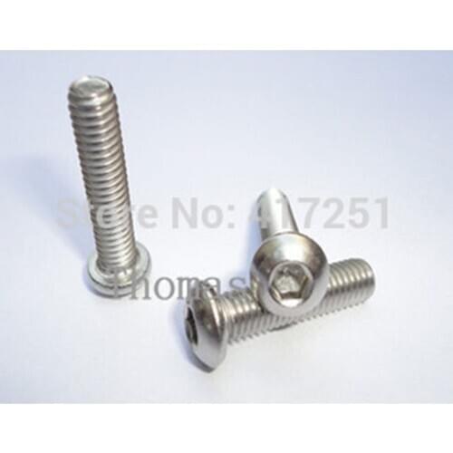 Low price 1 piece Metric Thread M4*25mm Stainless Steel inside Round Hexagon Bolts Screws Fasteners