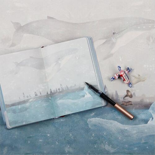 1 pcs Korean Style Fresh Notebook Full Color Illustration Page Notebook A5 Hardcover Diary Hand book Coloring Book