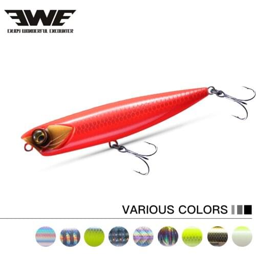 EWE FEISHA 6.8g 10g 14g 65mm 85mm 100mm Metal Painted Fhard Floating Baits for Ocean Boat Fishing