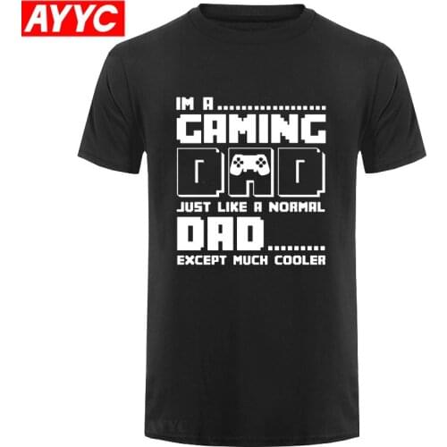 Fathers Day Gift I'm A Gamer Dad Advanced Warfare Console Gaming T Shirt Funny Birthday Present For Men Dad Cotton Joke T shirt